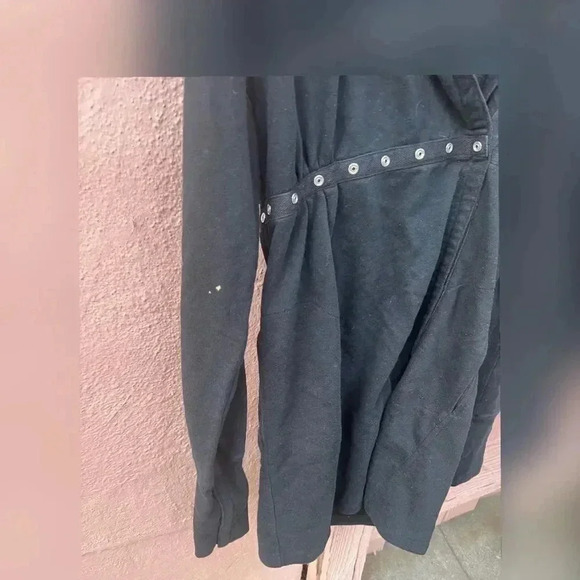 Rare Norma Kamali Everlast Black Snap Closure Jacket - Picture 3 of 4